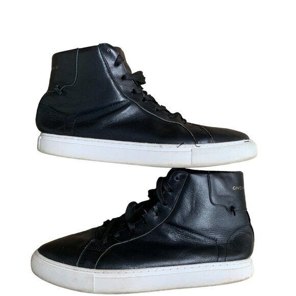 Rare Givenchy Codification Leather High Top Shoes Size 12 - Picture 8 of 16